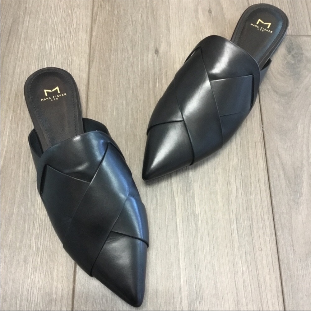 Marc Fisher LTD Leather Mules/Flats